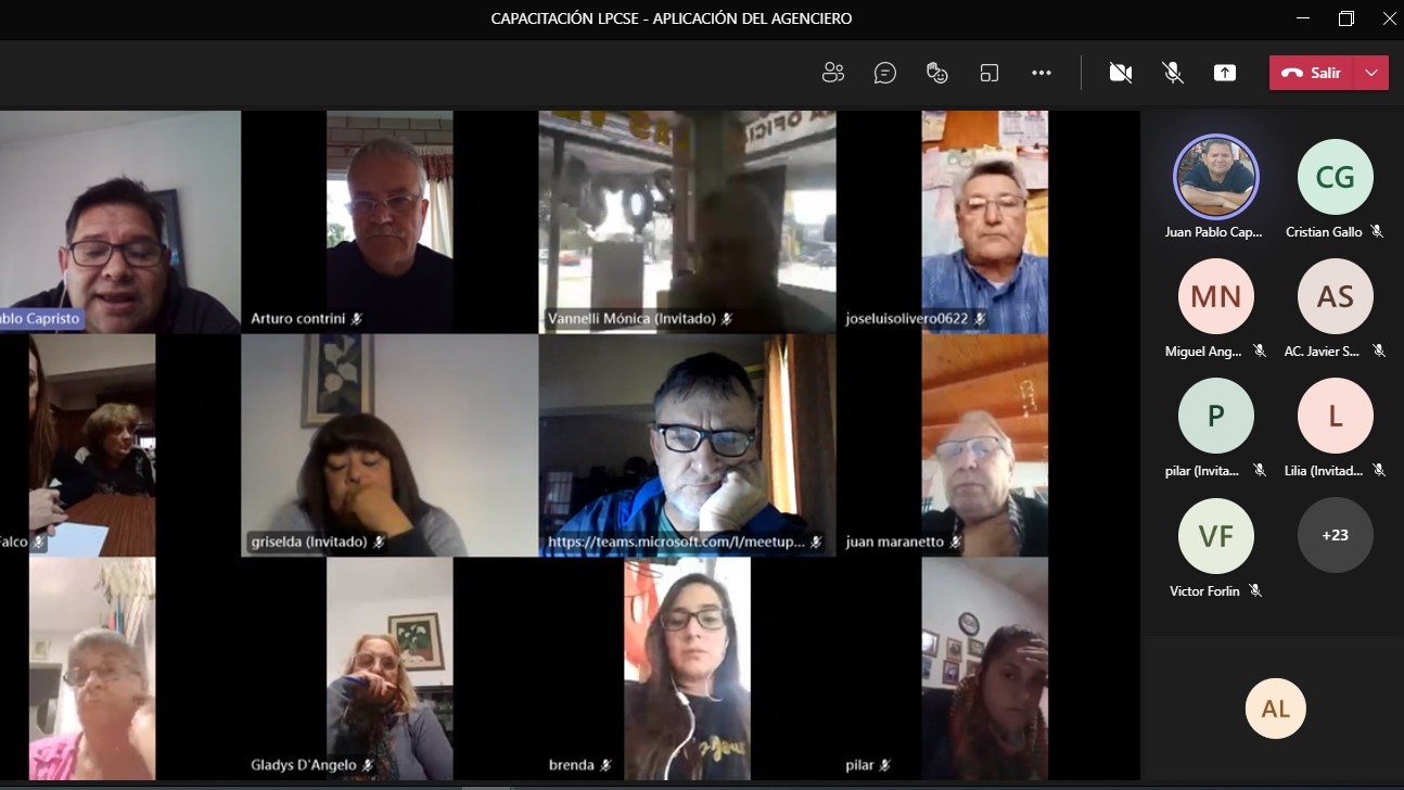 Imagen de una reunión por videollamada